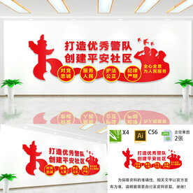 警队文化墙