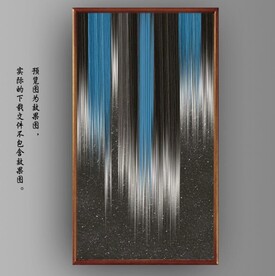 抽象光影几何条纹玄关装饰画