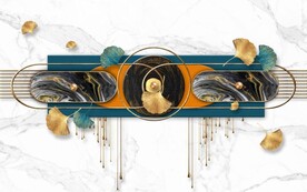 北欧风抽象立体几何电视背景墙