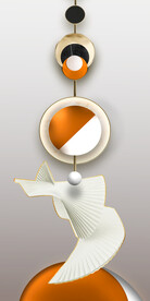 瓷晶画 线条抽象画 现代简约