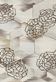 新中式抽象花卉地毯