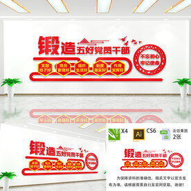 五好党员文化墙