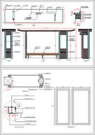 中式国风户外公交站台