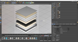 普通弹簧床垫模型