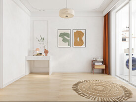 北欧卧室背景墙