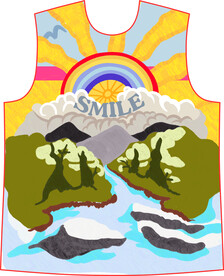 大牌  方巾  前幅  定位花