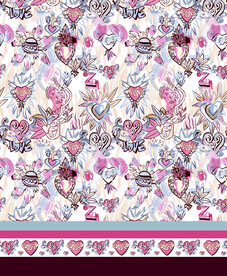 大牌  方巾  数码印花