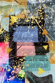 抽象玄关艺术画