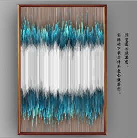 光影抽象线条装饰无框画