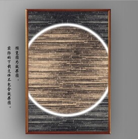 光影抽象线条装饰无框画