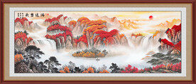 鸿运当头国画