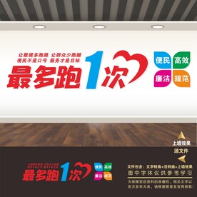 政务服务中心文化墙