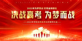 高考动员大会展板背景