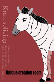 原创科拉特拼贴抽象画