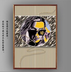 抽象时尚美女玄关装饰画