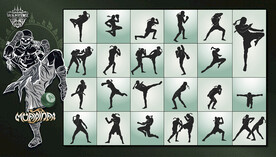 矢量泰拳擂台文化系列