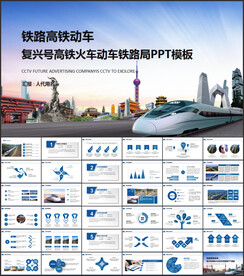 和谐号动车高铁铁路系统ppt