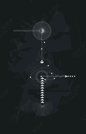 天蝎座纹身几何