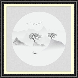 水墨山水画