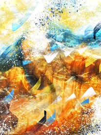 酒店玄关抽象画