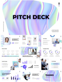 酸性设计风格动态ppt模板