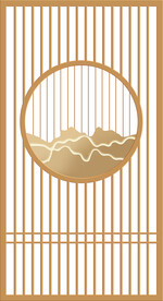 高清分层透明底屏风打印图