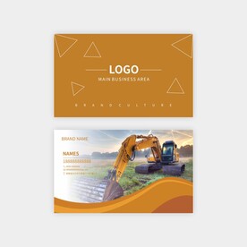 挖掘机名片