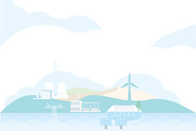 国家电网电力矢量插画图片