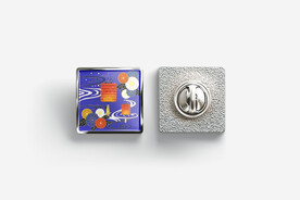 模型文创徽章胸章样机