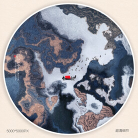 中国风玄关意境装饰画