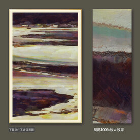 轻奢手绘抽象油画装饰画