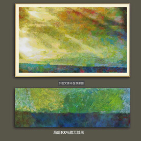 抽象油画装饰画轻奢手绘极简画