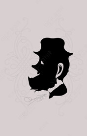 绅士卡特冯头像抽象画