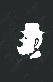 绅士卡特冯头像抽象画