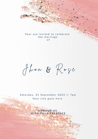 婚礼请柬生日派对电子邀请函海报