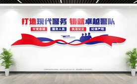 公安局派出所文化墙