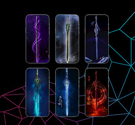 创意 卡通 刀剑 手机壳图片