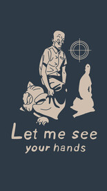 别动 壁纸创意手机壁纸 金深蓝