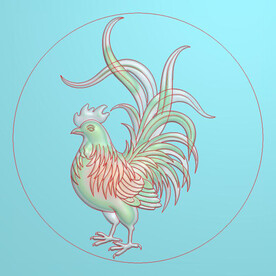生肖鸡精雕图十二生肖