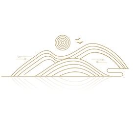 矢量中国风山纹祥云纹古典图案