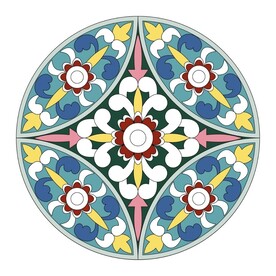 传统对称纹路图