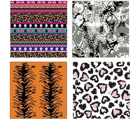 豹纹 骷髅头 潮流 国潮 蛇纺