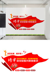 民族团结文化墙设计