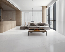 仿古砖 现代客厅 