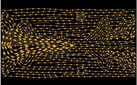 抽象线条山水矢量