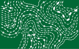 抽象线条矢量花纹