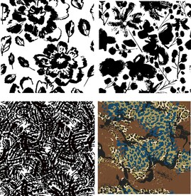 花  底纹花 边框花 角花  