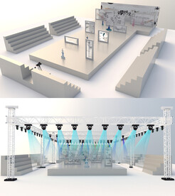 走秀舞台su模型