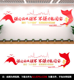 强军强国文化墙