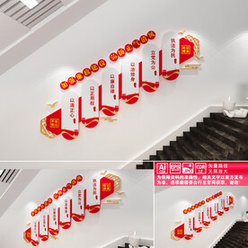 廉政楼道文化墙